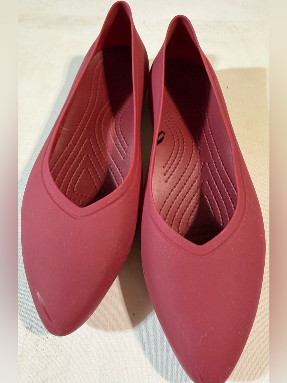CROCS Women's Brooklyn Pointed  Flats Shitake Dipped